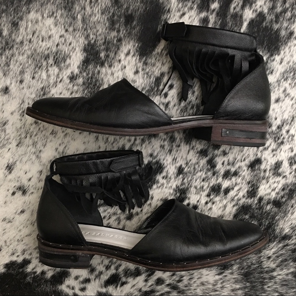 Freda Salvador Dash Fringe D’Orsay Flat - Picture 3 of 11